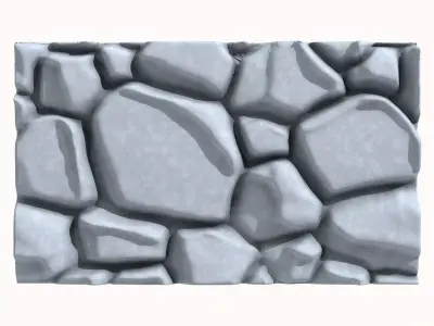 Jagged Quartzite Wall Texture 3D model