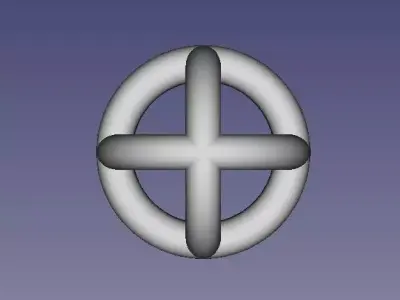 Crossed Tori Free 3D print model