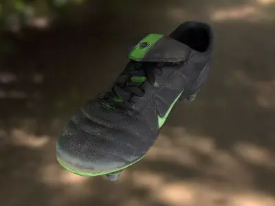 Soccer shoe low poly 3D model Low-poly 3D model