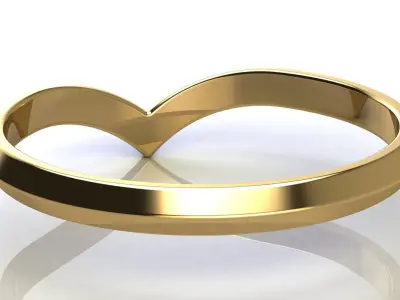 V Shape Nesting Ring 3D print model