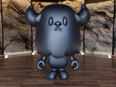 Running Mon Figure Fan Art Toy  3D print model