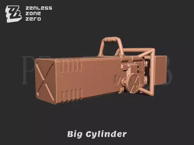 Zenless Zone Zero ben bigger W-Engine Big Cylinder for cosplay 3D print model