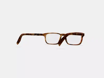 Donovan Eyeglasses in Root Beer 3D model