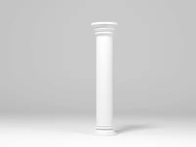 Columns architectural minimalistic Set Low-poly 3D model
