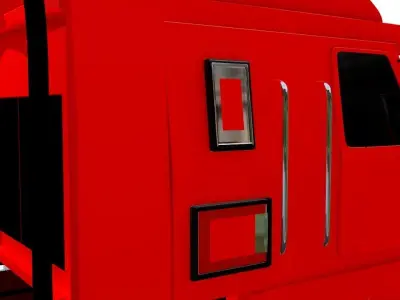 Heavy Truck Low Poly Free low-poly 3D model