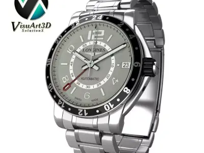 Watch Longines Admiral 3D model