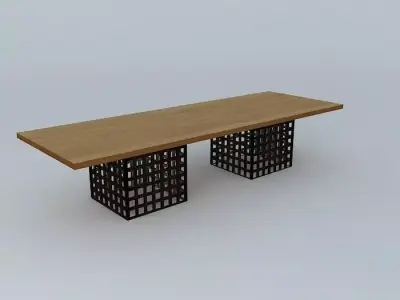 Dining Table Cube Free ETEL Free 3D model