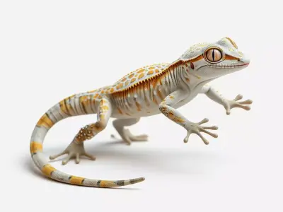 Realistic Leopard Gecko HighDetail Reptile Natural Patterns Low-poly 3D model