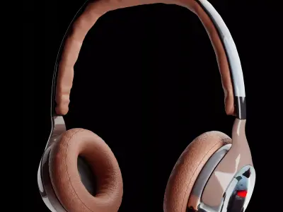 Animated HeadPhones Free 3D model