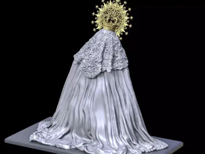 Virgin Mary 3D print model