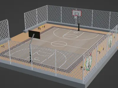 Basketball Stadium - Toronto Raptors Low-poly 3D model