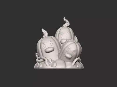 diglett and dugtrio halloween 2025 3D print model