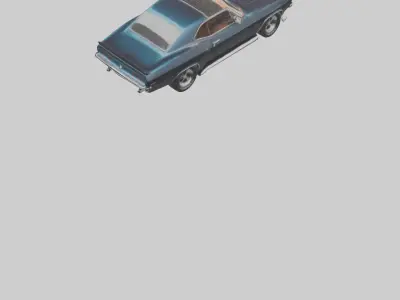 Classic Muscle Car model 3D model