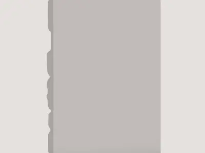Dry Stacked Irregular Stone Wall 3D model