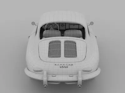 Porsche 356 rev 3D model