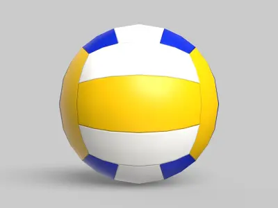 Volleyball Ball Classic Standard Low-poly 3D model