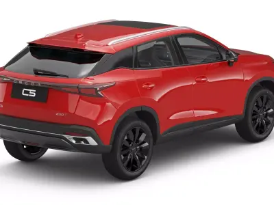 2026 Chery Omoda C5 with Interior Left Hand Drive 3D model