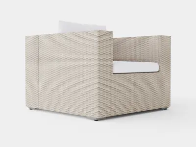 Asker Lounge Chair Low-poly 3D model