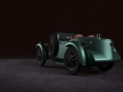 Old Car 1917 3D model