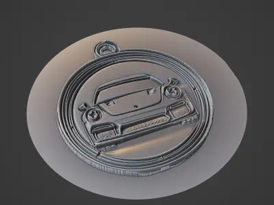 Car Pendant Medallion 3D print model