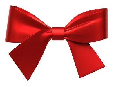 Christmas Bow Ribbon 84 Low-poly 3D model