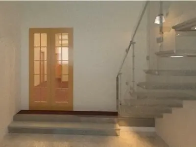 residential House 2BHK with shop 3D model