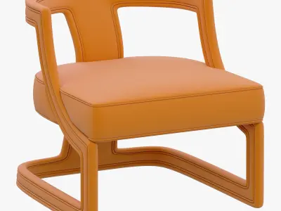 Brabbu Collection sofa with gold legs 3D model