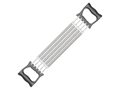 Spring Chest Expander Black 3D model