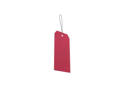Gift Tags v1 002 Low-poly 3D model