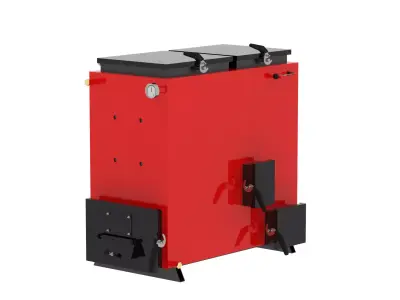 solid fuel boiler 3D model 3D model