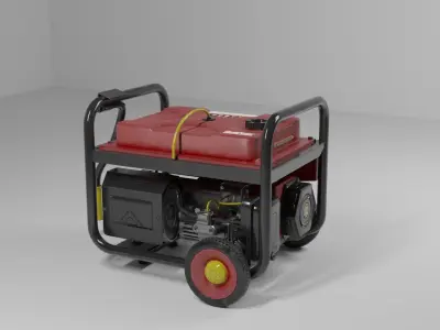 portable Industrial Power generator  3D model