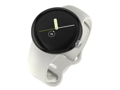 Google Pixel Watch Silver  3D model