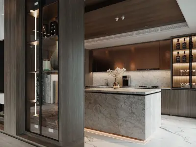 Kitchen Interior Model 3D model