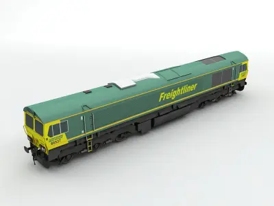 Class 66 Locomotive Freightliner Low-poly 3D model