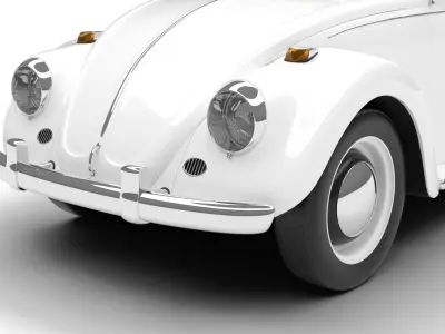 Volkswagen Beetle Type 1 1200 1965 3d model 3D model