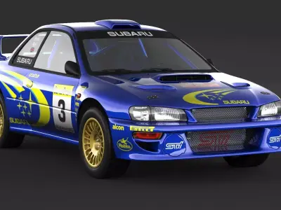 Subaru Impreza 22b STI Rally Car 3D model