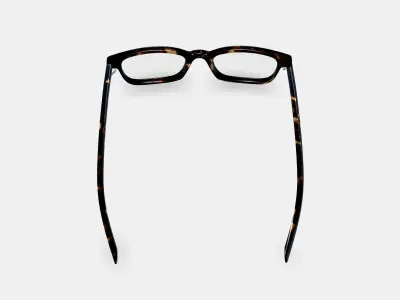Oliver Low Bridge Fit Eyeglasses in Whiskey Tortoise 3D model