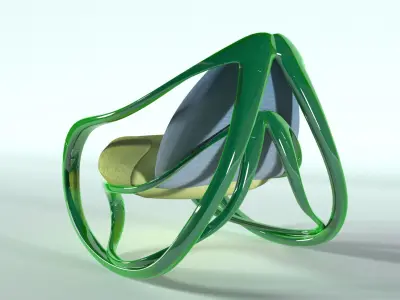 Rocking armchair Move ukrainian 3D model