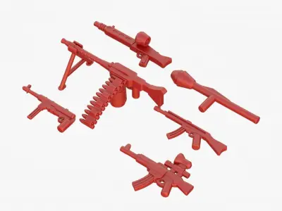 Lego Weapon Collections 3D model
