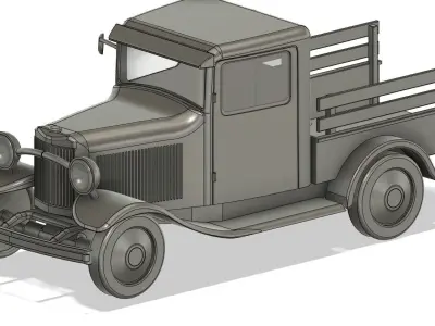Farm Truck STL for resin 3d-printing 3D print model