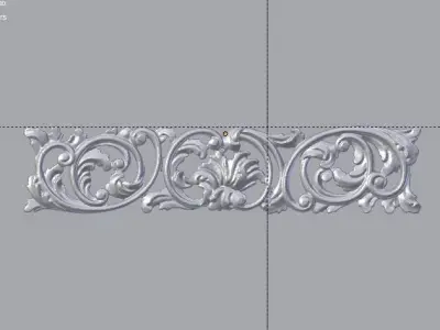 Classic decor ornament v-3D model 53  3D model