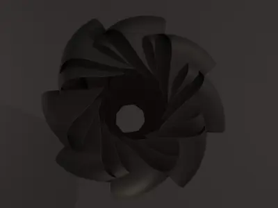 Abstract Petal 3D model