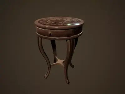 Antique Table - PBR Game Ready Low-poly 3D model