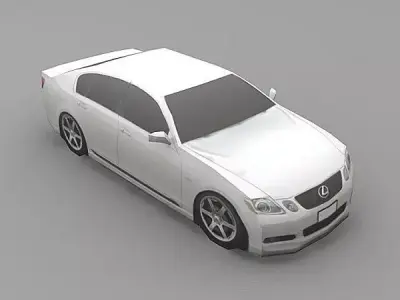 Lexus GS430 Low-poly 3D model