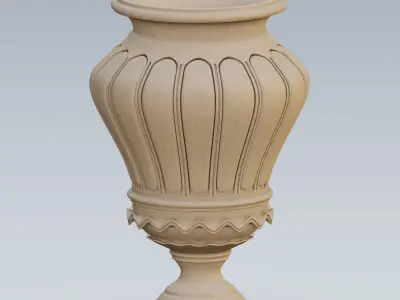Garden urn planter15 3D model