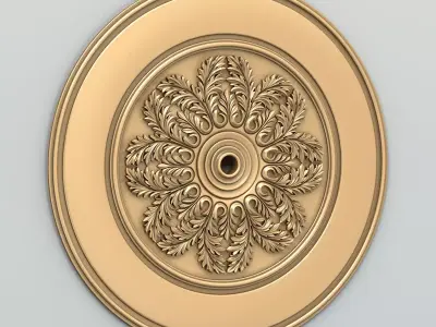 Round rosette 051 3D model
