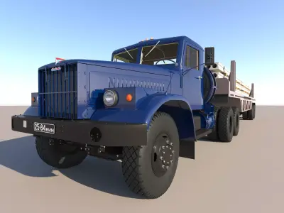 KrAZ 258 B1 3D model