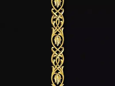 Central decor ornament for furniture 3D model 202