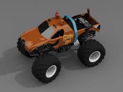 car 4 Wheeler Low-poly 3D model
