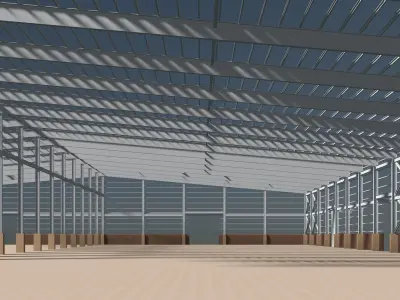 Warehouse structure 24i09 3D model